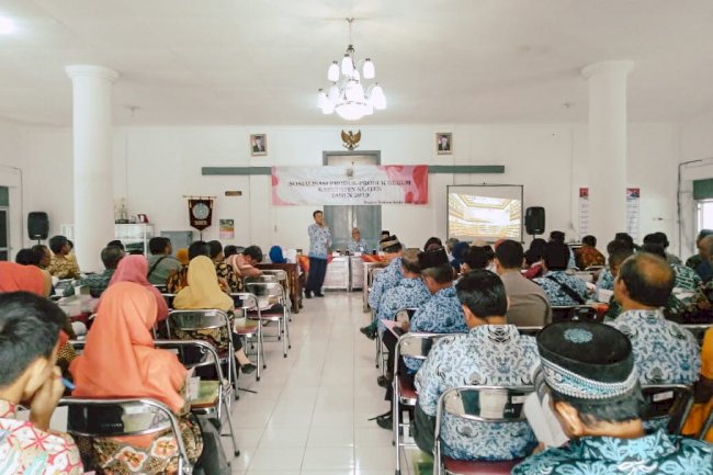 Wujudkan Kesadaran Hukum, Bagian Hukum Setda Klaten Menyelenggarakan Sosialiasi Produk Hukum 2019